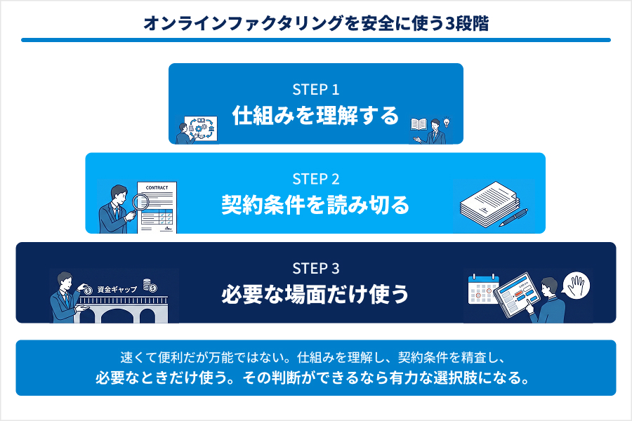オンラインファクタリングを安全に活用するためのまとめ