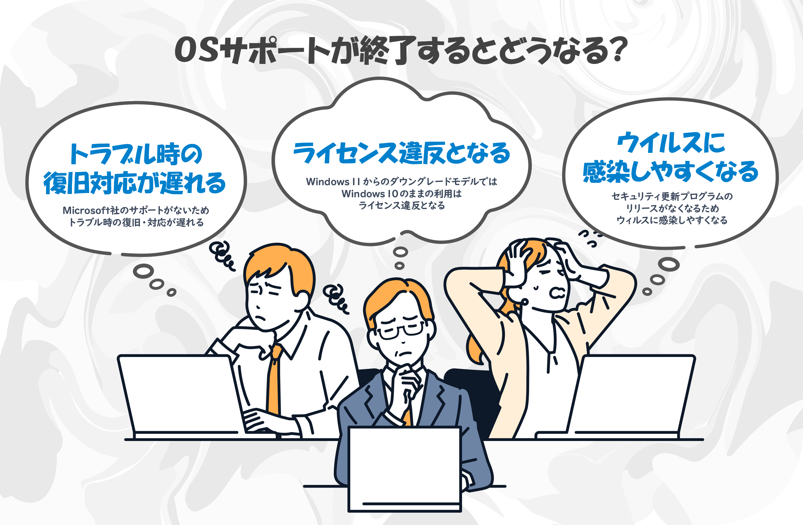 OSサポートが終了するとどうなる？